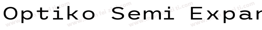 Optiko Semi ExpandedRegular字体转换